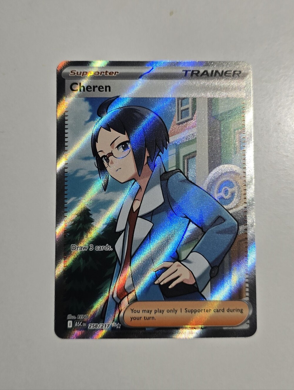 Pokemon Cheren Ascended Heroes Ultra Rare 258/217
